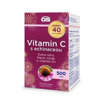 GreenSwan GS Vitamin C 500 s echinaceou 70 + 40 tablet ZDARMA