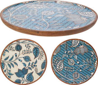 TALERZ 25X25CM NIEBIESKI 2ASS