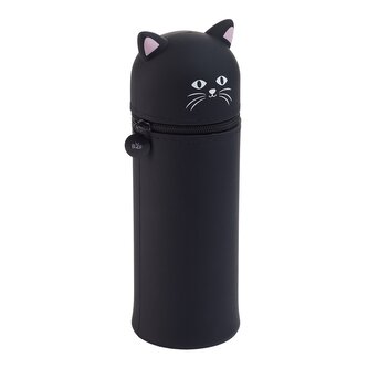 Miquelrius B2F - penál se zipem Little Pets, kočka, černý