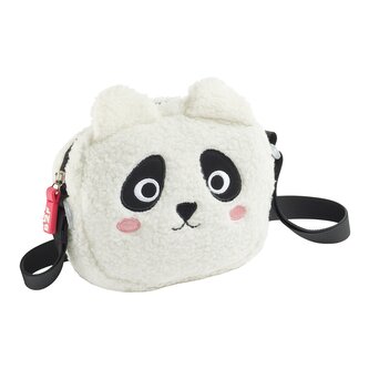 Miquelrius B2F - dětská kabelka Fluffy Love, panda, sv. modrá