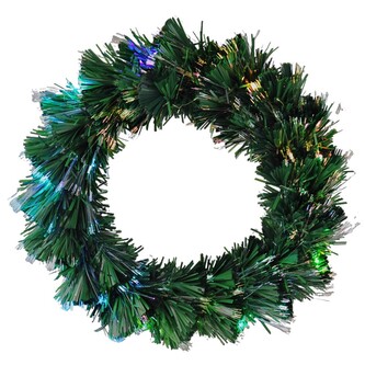 HOMESTYLING Vánoční věnec s LED osvětlením 50 cm barevný KO-AFB000140