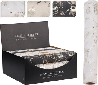 TKANINA DEKORACYJNA 30X3CM 3 RODZAJE COL