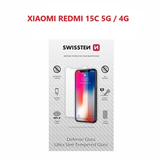 OCHRANNÉ TEMPEROVANÉ SKLO SWISSTEN PRO XIAOMI REDMI 15C 5G / 4G RE 2,5D