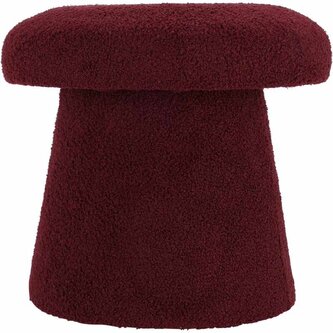 HOMESTYLING Taburet ve tvaru houby 43 cm burgundy KO-AAK400130