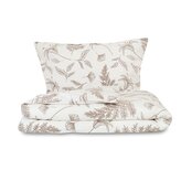 Prodloužené ložní flanelové povlečení 140x220, 70x90cm LILIE béžová