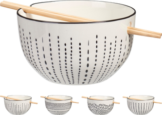 MISKA DO RAMENU Z PAŁECZKAMI MISKA DO RAMENU Z PAŁECZKAMI