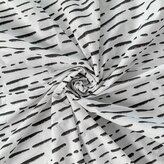 Bavlněné napínací prostěradlo 200x200cm čárky šedé