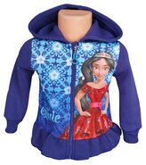Dívčí mikina ELENA Z AVALORU s volánkem na zip, fialová, velikost: 98