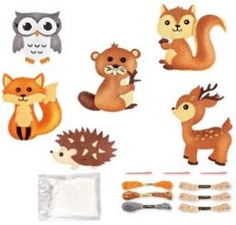 Filcowe wyszywanki. Zwierzęta