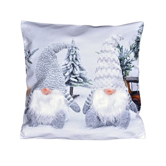 Vánoční 3D návlek návlek, Dva šedí trpaslíci, 40 x 40 cm