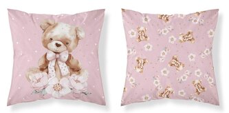 DETEXPOL Povlak na polštářek Medvídek mašle  Bavlna, 40/40 cm