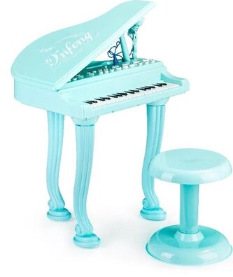 ECOTOYS Dětské elektrické piano modré