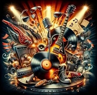 NORIMPEX Diamantové malování Hudební inspirace 30x40cm