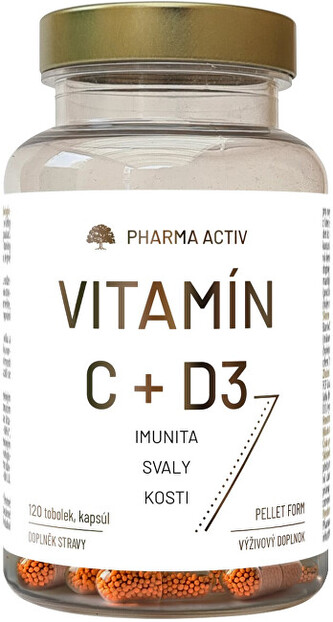 Pharma Activ Vitamín C + D3 120 tobolek Pharma Activ Vitamín C + D3 120 tobolek