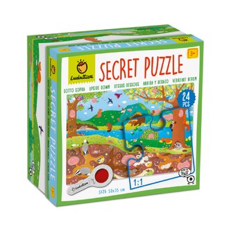 Ludattica - Secret Puzzle s lupou - Vzhůru nohama