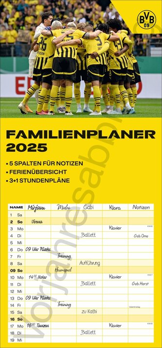 BVB Familienplaner 2026 BVB Familienplaner 2026