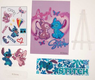 CRAFT ID Diamantové malování Angel a Stitch se stojánkem CRAFT ID Diamantové malování Angel a Stitch se stojánkem