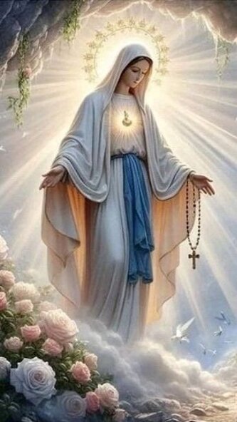 NORIMPEX Diamantové malování Panenka Marie 30x40cm