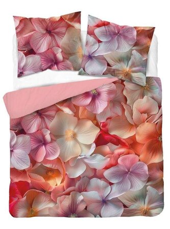 DETEXPOL Francouzské povlečení 3D Květy hortenzie micro Polyester - mikrovlákno, 220/200, 2x70/80 cm