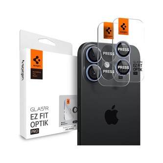 Spigen Glass tR EZ Fit Optik Pro skla iPhone 17 blue (2 ks) Spigen Glass tR EZ Fit Optik Pro skla iPhone 17 blue (2 ks)