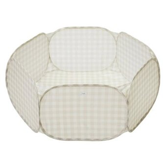 3 SPROUTS Suchý bazének Recycled Gingham/Beige