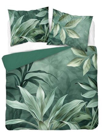 DETEXPOL Francouzské povlečení 3D Listy zelená micro Polyester - mikrovlákno, 220/200, 2x70/80 cm