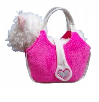 Pluszowy pies West biały w torbie 2002569