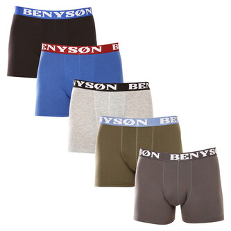 5PACK pánské boxerky Benysøn vícebarevné (4002) XXL