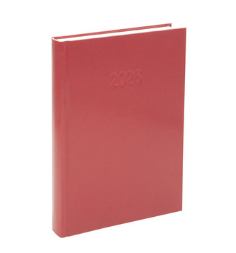 Kalendarz książkowy INFO A5 czerwony 2026