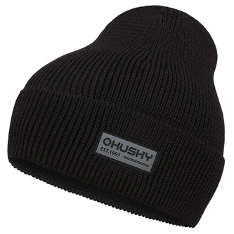 Pánská merino čepice Meru black - L-XL