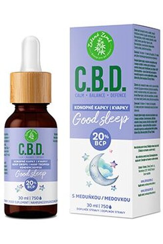 C.B.D. konopné kapky s 20% BCP Good sleep 30ml