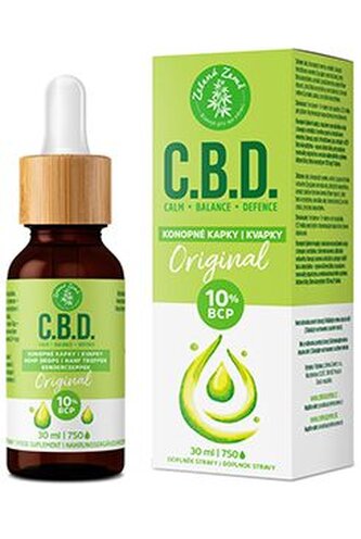C.B.D. konopné kapky s 10% BCP Original 30ml