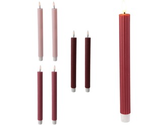 LED svíčka 2ks 250mm květinová povrchová úprava s časovačem a dálkovým ovladačem, mix barev LED svíčka 2ks 250mm květinová povrchová úprava s časovačem a dálkovým ovladačem, mix barev