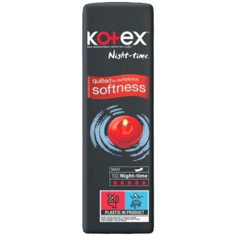 Kotex Maxi Night dámské hygienické vložky 10 ks