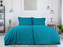 B.E.S. - Petrovice, s.r.o. Povlečení BAVLNA Jednobarevné uzavírání ZIP - Tyrkysová Rozměr: 140 x 200 + 70 x 90