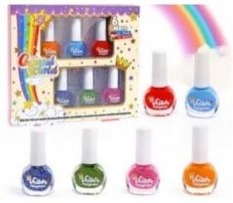 Zestaw do lakierowania paznokci 6 kolorów