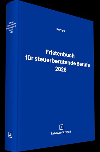 Fristenbuch für steuerberatende Berufe 2026