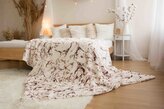 Jerry Fabrics s. r. o. Deka s beránkem mikroflanel 150x200 - Mramor hnědý