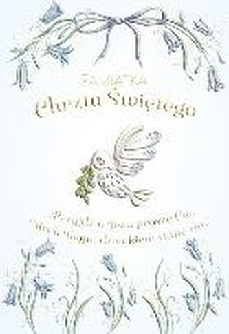 Karnet A5 Chrzest - Gołąbek w kwiatach dla chłopie