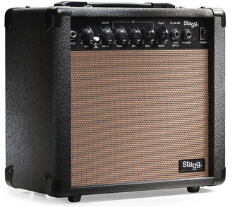 Stagg 15 AA DR, kombo pro elektroakustickou kytaru, 15W Stagg 15 AA DR, kombo pro elektroakustickou kytaru, 15W