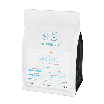 Káva Aromaniac Etiopie Okoluu - zrnková, 250 g