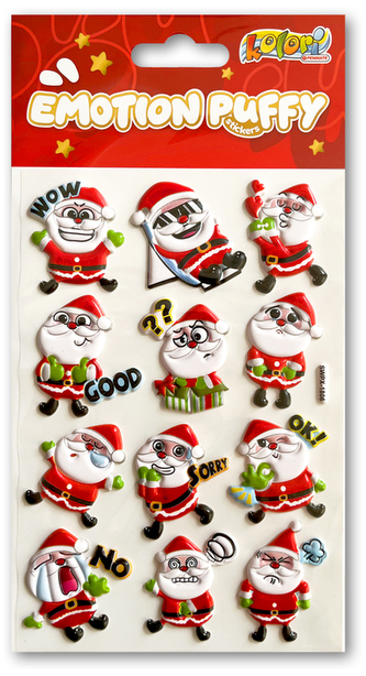 Naklejki Puffy Emotion Santa Clauses SWPX-1806 Kolori, Penmate Naklejki Puffy Emotion Santa Clauses SWPX-1806 Kolori, Penmate