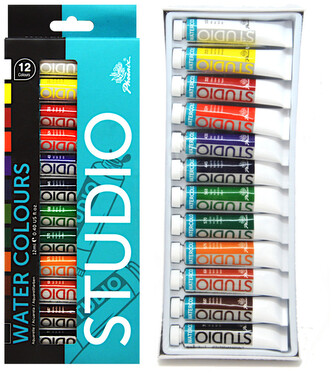 Farby akwarelowe 12-kol.12 ml, Phoenix