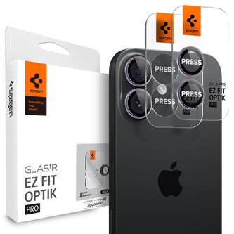 Spigen Glass tR EZ Fit Optik Pro 2 Pack, purple - iPhone 17 Spigen Glass tR EZ Fit Optik Pro 2 Pack, purple - iPhone 17