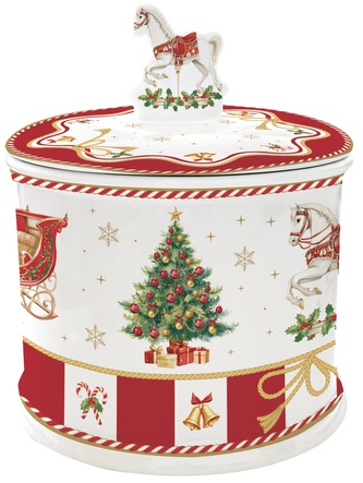 Porcelánová dóza Christmas Tale