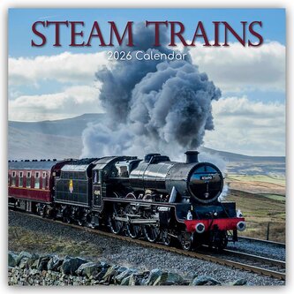 Steam Trains - Dampfeisenbahnen 2026 - 16-Monatskalender