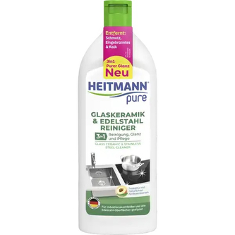 HEITMANN Pure Mleczko do płyt ceramicznych/stalowych 250ml HEITMANN Pure Mleczko do płyt ceramicznych/stalowych 250ml