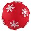 Hračka Dog Fantasy Winter Tale míček pískací, červená ⌀ 7cm