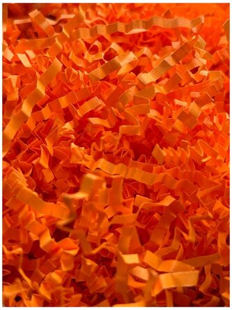 Wypełniacz papierowy do paczek pomarańczowy - ozdobny Kraft - 100g, Enpap
