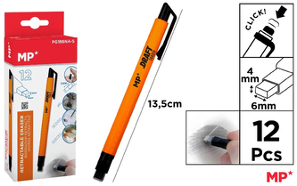 Gumka do ścierania w długopisie CLICK pomarańczowy korpus, Main Paper